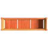 Garden Planters 2 pcs with Legs Wax Brown Solid Wood Pine 837569