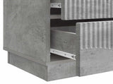 Bedside Cabinet with Drawer Concrete Grey 43 x 34.5 x 44.5 cm 895221