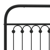Metal Replace Headboard Black 150 cm 376634