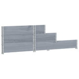 3-Tier Raised Bed Grey 120x80 cm Solid Wood Pine 4010311