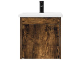 Bathroom Vanity Unit with Tap Smoked Oak 42 x 40 x 74.5 cm 889533