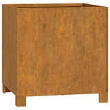 Planter with Legs Rusty 40x40x40 cm Corten Steel 823680