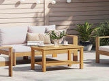 Side Table Oil Natural 70 x 40 x 45 cm Solid Acacia Wood 42026802