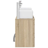 Bathroom Cabinet Set 3 pcs Sonoma Oak 53 x 34.5 x 63 cm 3405861