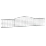 Arched Gabion Baskets 6 pcs 400x30x60/80 cm Galvanised Iron 3146844