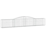 Arched Gabion Baskets 6 pcs 400x30x60/80 cm Galvanised Iron 3146844