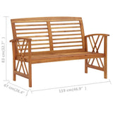 Garden Lounge Set Brown Solid acacia wood Medium Durable 3057983