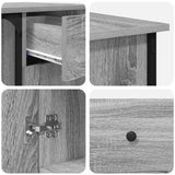 Desk Grey Sonoma 141x141x75 cm Engineered Wood 837600