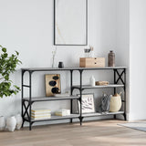 Console Table Grey Sonoma 150x29x76.5 cm Engineered Wood 835472