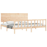 Bed Frame without Mattress 200x200 cm Solid Wood Pine 3193421
