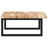 Basin Shelf Wall Mounted Steel and Solid Wood Acacia 3302781