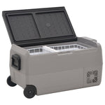 Cool Box with Wheel and Adapter Black & Grey 50 L PP & PE 3154657