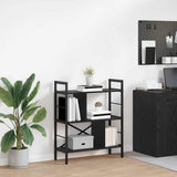 Bookshelf Black Oak 75 x 30 x 91 cm Engineered Wood 883970