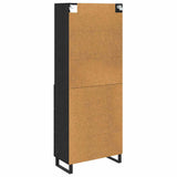 Highboard with Drawer 2 pcs Black Oak Engineered Wood 3416078