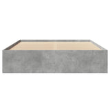 Bed Frame without Mattress Concrete Grey 150x200cm Engineered Wood 3295649
