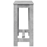 ZNTS Bar Table Concrete Grey 102x50x103.5 cm Engineered Wood 854412