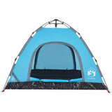 Camping Tent 3-Person Blue Quick Release 4004166
