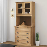 Highboard "VIGO" 80x40x176 cm Solid Wood Pine 3200583
