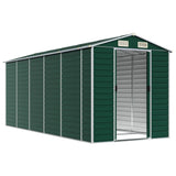 Garden Shed Green Galvanised Steel Large Garden Shed 3188235