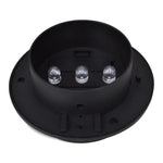 Outdoor Solar Fence Lamps 12 pcs LED Black 277122