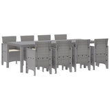 Garden Dining Set 9 pcs White Polypropylene 3378746