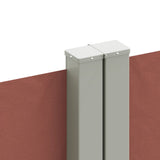 Retractable Side Awning Brown 140x1200 cm 318063