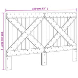 Headboard 160x104 cm Solid Wood Pine 358407