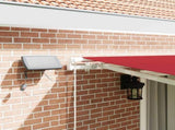 Retractable Awning Red 450 x 350 cm Fabric and Steel 3331170