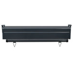 ZNTS Balcony Side Awning 85x250 cm Grey 48410