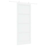 Sliding Door ORKDAL White 93 x 232 cm Solid Pine Wood 3333407