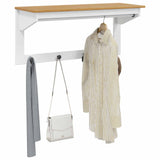 Coat Rack HILL White and Honey Brown 90 x 35 x 41.5 cm 42025034