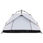 Camping Tent Dome 3-Person White Blackout Fabric Quick Release 4004196