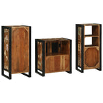 Bathroom Furniture Set 3 pcs Multicolour Solid Reclaimed Wood 3305631