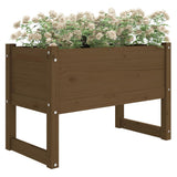 Planter Honey Brown 78x40x52 cm Solid Wood Pine 822120