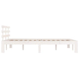 Bed Frame without Mattress White Solid Wood 180x200 cm 814770
