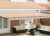 Awning Frame Blue and Orange 500 x 300 cm 3331295