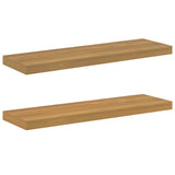 Wall Shelf 2 pcs Brown 90 x 23.5 x 3.8 cm Engineered Wood 42019954