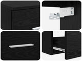 Bathroom Cabinet Set 3 pcs Black Oak 49.5 x 35 x 63 cm 3405796