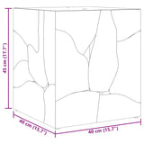 Stools 2 pcs Brown 40x40x45 cm Solid Teak Wood 274355