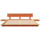 Bed Frame Brown 160 x 200 cm Wood 872394