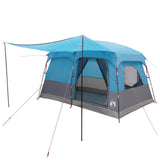 Family Tent with Roof Blue 380 x 260 x 190 cm Polyester 42028494