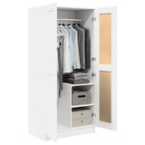 Wardrobe White 82.5x51.5x180 cm Engineered Wood 803434