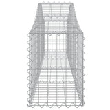 Arched Gabion Baskets 12 pcs 200x30x40/60 cm Galvanised Iron 3145377