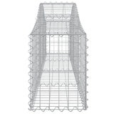 Arched Gabion Baskets 12 pcs 200x30x40/60 cm Galvanised Iron 3145377