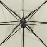 Cantilever Garden Parasol with Double Top 300x300 cm Sand 312368