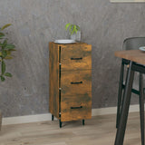 Sideboard Smoked Oak 34,5x34x90 cm Engineered Wood 817411