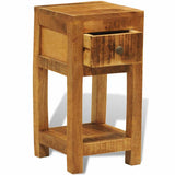 Nightstand with 1 Drawer Solid Mango Wood 241090
