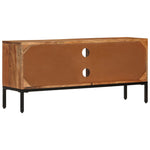 TV Cabinet Honey Brown and Grey 110x30x50 cm Solid Wood Acacia 337076