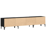 TV Cabinet Black Oak 180 x 31.5 x 40 cm Engineered Wood 862818