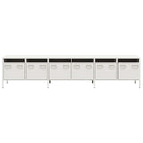 TV Cabinet White 202x39x43.5 cm Cold-rolled Steel 3307154